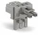 WAGO 770-1612 T-Verteiler 1 x Stecker / 2 x Buchse 3-polig, hellgrün