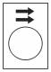Schneider Electric ZB2BY4902 Schneider Textschild 30x40mm weiß HEBEN od.RECHTS SCHNELL Metall D22