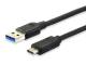Equip cable USB-A 3.2 -> C St/St 1.00m 3A/20V sw polybag