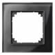 Merten 489103 M-PLAN real glass frame 1f onyx black