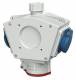 Mennekes 92915 DELTA gray box No. , 1x CEE socket 16 amp, 2x Schuko