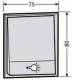 Erwin Renz 97-9-85273.9016 Renz Lichtmodul 2006 75x80 mit 1 Lichttaster weiß RAL9016