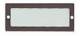 Grothe Rähmchen 500-1 R14 braun elox. Schriftfeld 13x43mm 98012