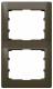 Legrand 771206 LEG Rahmen 2-fach senkrecht Galea dark bronze