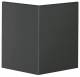 Hager BR0802A9011 outside corner cover art. for BR 80mm graphite black
