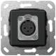 Gira 566710 D Series XLR socket insert, matte black