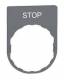 Schneider Electric ZBYP2304C0 Schneider Schildträger 30x40mm, mit Beschriftung STOP