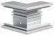 Hager BRA651003ELN outside corner, BRA65100, aluminum, anodized, 