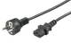 Goobay 96036 Power cord 3m, Black - Schuko (Type F, CEE 7/7)> Appliance socket C13 (IEC connector)