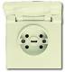 Busch Jaeger 2CKA002560A0192 Busch-Jaeger jaeger UP 16A socket with hinged cover IP44 white 2064 UG-101