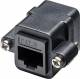 Goobay 81365 RJ45 Modularkupplung/Verbinder mit Montageflansch, CAT 6 - RJ45-Buchse (8P8C) > RJ45-Buchse (8P8C)