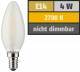 Muellerlicht ETT-1451914 LED Filament Kerzenlampe, E14, 4W, 470lm, 2700K, warmweiß, matt