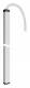 Hager DAF8020009016 ceiling connection column 1-sided aluminum L2m traffic white