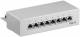Goobay 93047 CAT 6 Mini/Desktop Patch Panel, 8 Port - STP geschirmt, Grau
