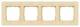 Siemens 5TG1104-3 DELTA miro Rahmen 4-fach Echtmaterial Holz Holzart ahorn