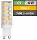 LED-Stiftsockellampe McShine, G9, 6W, 720lm, 3000K, warmweiß