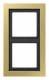 JUNG MED2982C Cover 2-gang, LS / Flat Design brass classic