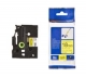 Brother TZe-FX641 Wire & Cable Label - 18 mm Width x 8 m Length - Thermal Transfer - Yellow