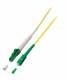 LWL-1-Faser-Patchk. 1,0mtr.LC(APC8Grad) - SC(APC8Grad), 9/125u,Schrägschliff, simplex
