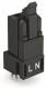 WAGO 890-802 socket for PCBs, straight design, black