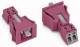 WAGO 890-782 Buchse Snap-In-Ausführung 2-polig 0,25 - 1,5 qmm pink