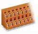 WAGO 736-616 double-decker terminal strip for circuit boards 0.08-2.5 mm² orange