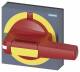Siemens 8UD1841-2AF05 handle with visible emergency stop 100x 100 for shaft 10x 10 Test-0-I