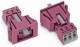 WAGO 890-783 Buchse Snap-In-Ausführung 3-polig 0,25 - 1,5 qmm pink