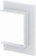 OBO Bettermann 6274910 OBO G-KWAO90110RW Wandabschlussblende offen 178x25x124 ABS/ASA rws 