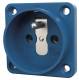 Mennekes 11611 shock-mounting socket outlet, 16A 230V 2-pole + E blue
