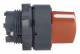 Schneider Electric ZB5AD304 Schneider Wahlschalter 3St. 45° rast. Knebel kurz rot rast. Kunst.D22mm