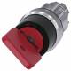 Siemens 3SU1050-4FC01-0AA0 Schlüsselschalter ohne mit R 22mm rund rot Abzug:O
