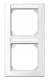 Merten 470219 M-SMART frame 2f vertical with label holder polar white glossy