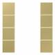 Jung ME2504TSAC Tastensatz 4fach kpl LS/FD-design Messing classic