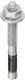 Niedax DAZ8X10 Durchsteckanker Gewinde M8 blaupassiviert DIN 50 961