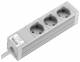 Rittal 7240110 DK Socket strip, CEE 7/3 (type F), 3-way, 250 V, 16 A, LHD: 262,6x44x44 mm, Without switch