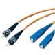 LWL-2-Faser-Patchk. 5mtr.ST-SC, 62,5/125um, OM1, 3mm,