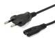 Equip IEC power cable 2pin -> C7 3m Male/Female black