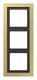 Jung MED2983C frame 3-fold LS/FD design brass classic