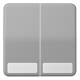 Jung CD595NAGR CD 595 NA GR area rocker with labeling field CD500 gray