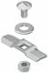 Niedax RDRS2/50E3 Drehriegel mit Sicherungsmutter nach DIN EN ISO 10511