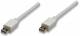 MANHATTAN 324557 Mini-DisplayPort-Kabel Mini-DisplayPort-Stecker auf Mini-DisplayPort-Stecker, 1 m, weiß