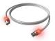 ZVK EasyLan copper patch cable Cat6A LED Cat 6A shielded gray 2.0m CS1OAADAD0020