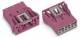 WAGO 770-783 Buchse Snap-In-Ausf 3p 100 % fehlsteckgeschützt 0,5-4qmm pink