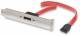 MANHATTAN 300803 Internes SATA auf externes SATA Slotblech interner L-Stecker auf externe I-Buchse, 1 Port