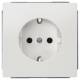 Siemens 5UB1855 Schuko-Steckdose 10/16A DELTA style titanweiß