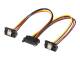 Goobay 95115 Internes PC Stromkabel - SATA Kupplung > 2x SATA Stecker 90°