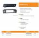 Vertiv (Knürr) zub.Miracle2, roller traverse B600 set, front/rear, light gray