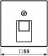 Jung A569-1BFPLUAWWM Abdeckung für IAE/UAE-Anschlussdose