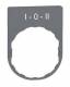 Schneider Electric ZBYP2186C0 Schneider Schildträger 30x40mm, mit Beschriftung I-0-II